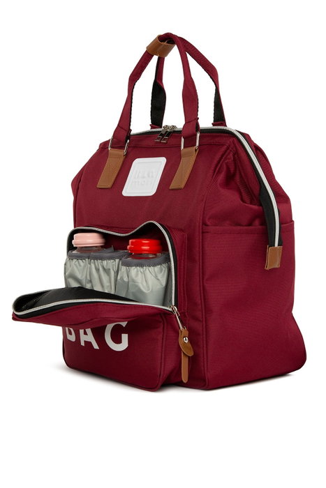 Zoozie Bags Bolsa de Pañales Tamaño Maxi Rojo Clarete